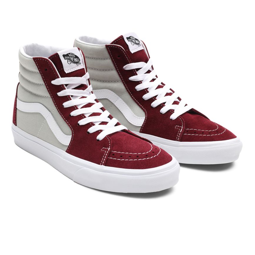 Vans Klasik Spor Sk8-Hi Ayakkabi Bordo | VN258S7KH52