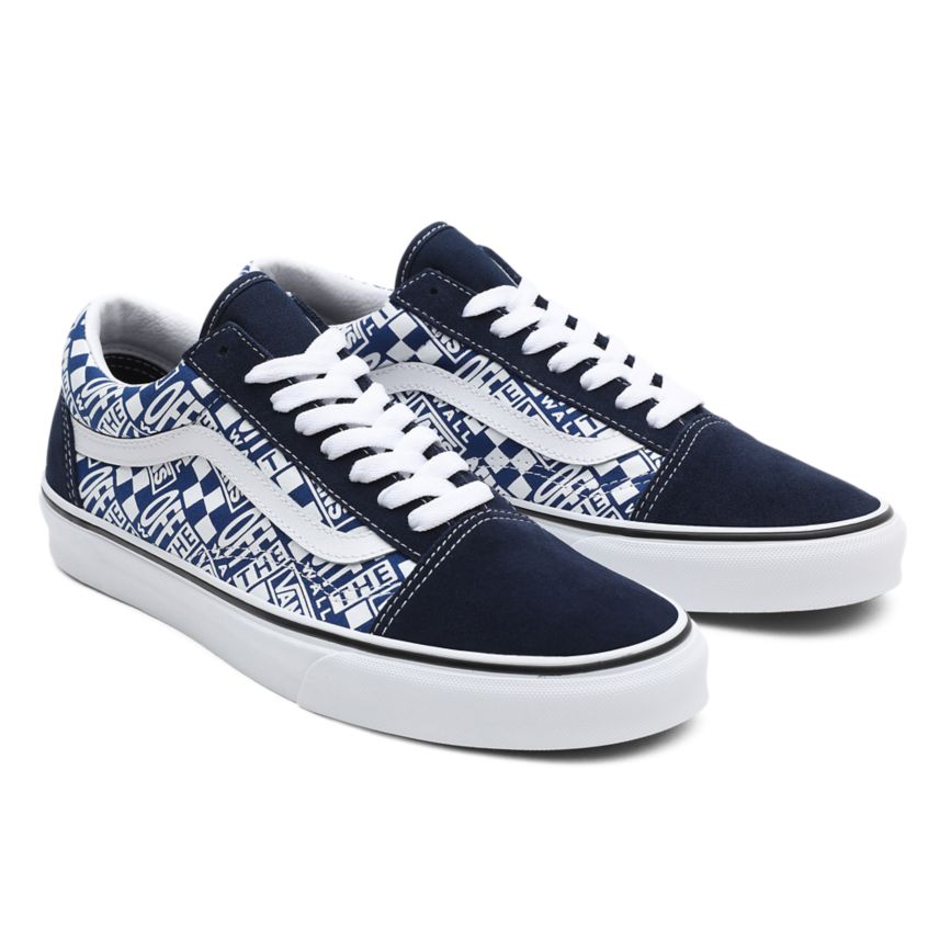 Vans Off The Wall Old Skool Ayakkabi Mavi | VN518I7QZ16