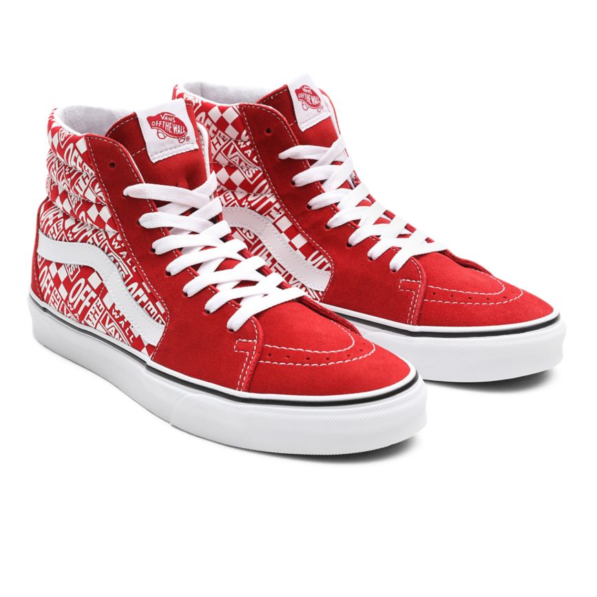 Vans Off The Wall SK8-Hi Ayakkabi Kırmızı | VN335U1GT02