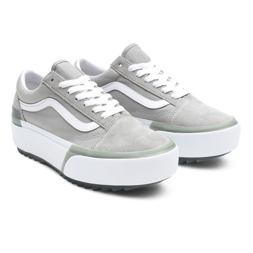 Vans Pastel Old Skool Stacked Ayakkabi Koyu Gri | VN599Q0NJ41