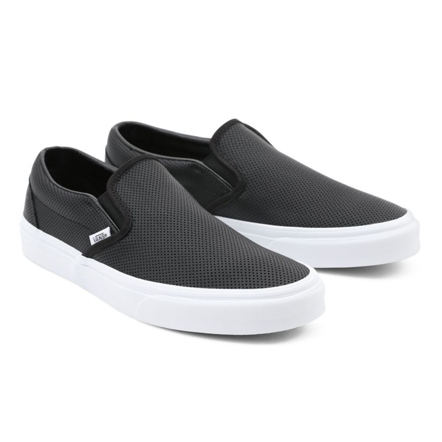 Vans Perf Deri Klasik Slip-On Ayakkabi Siyah | VN863Y1XA06