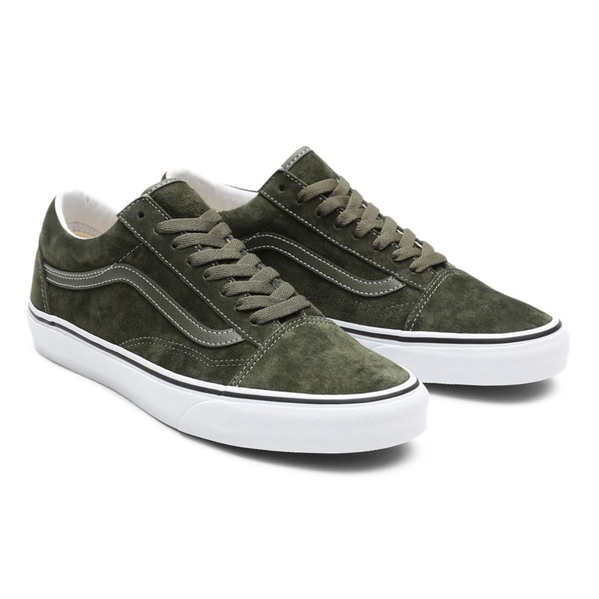 Vans Pig Süet Old Skool Ayakkabi Zeytin Yeşili | VN572Q8CY71