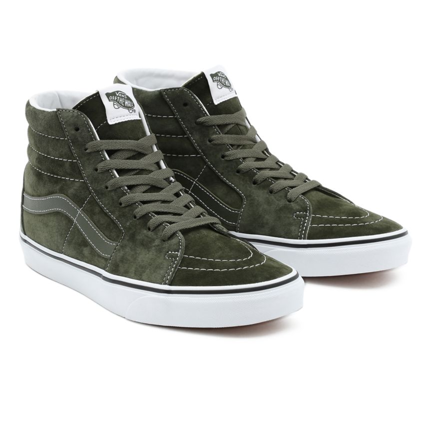 Vans Pig Süet SK8-Hi Ayakkabi Zeytin Yeşili | VN492Y8RG37