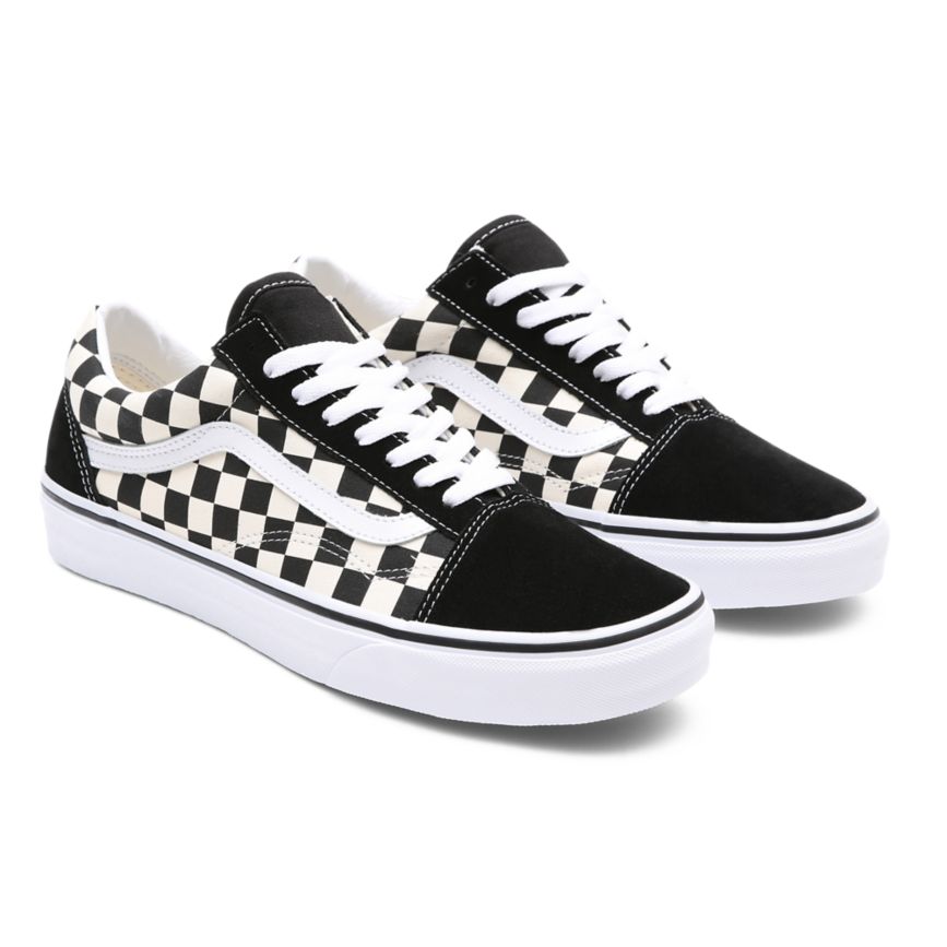 Vans Primary Check Old Skool Ayakkabi Siyah | VN401H7CF66